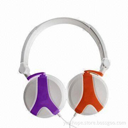 DJ Headphone with 3.5mm Stereo Plug and 2.0m ± 10% Cord Length, Available in Various Colors
